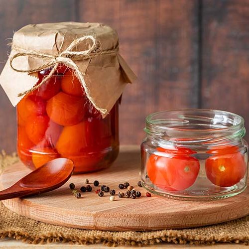 como conservar tomates en botes de cristal